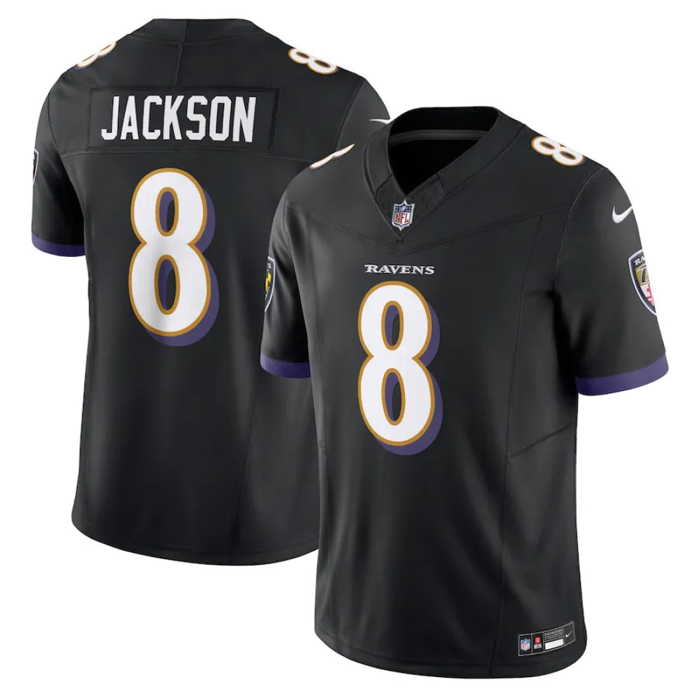 Jersey FUSE Limited Baltimore Ravens Black - Lamar Jackson #8
