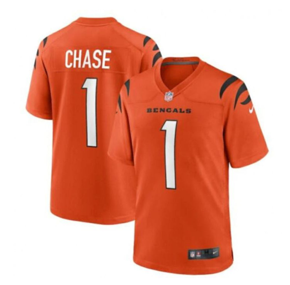 Camisa FUSE Limited Cincinnati Bengals Laranja - Ja'Marr Chase #1