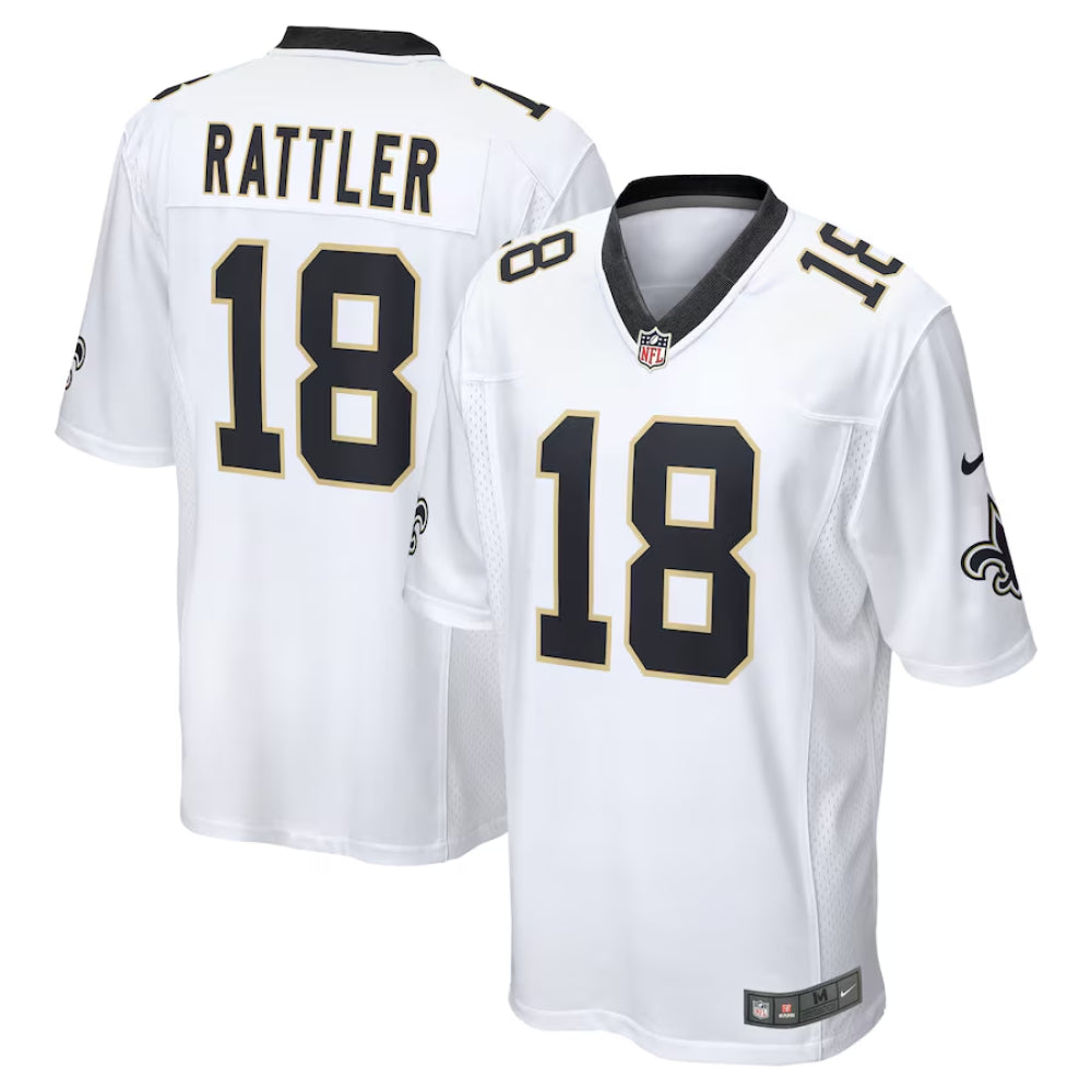Jersey FUSE Limited New Orleans Saints White - Spencer Rattler #18