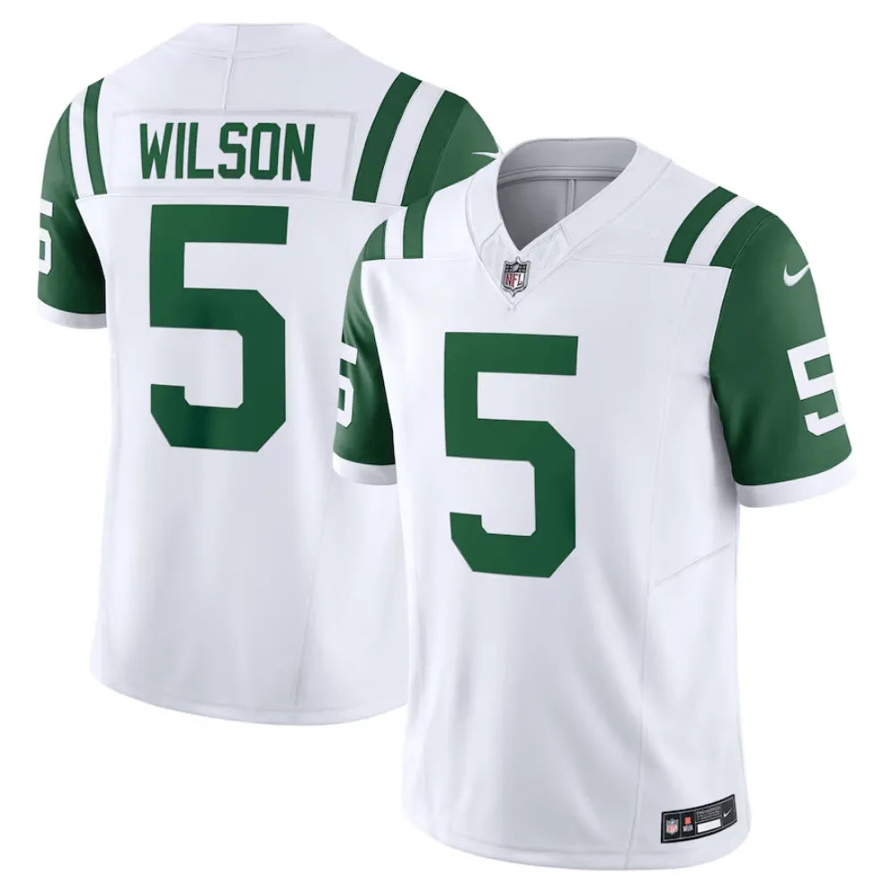 Camisa FUSE Limited New York Jets Alternativa Branca - Garrett Wilson #5