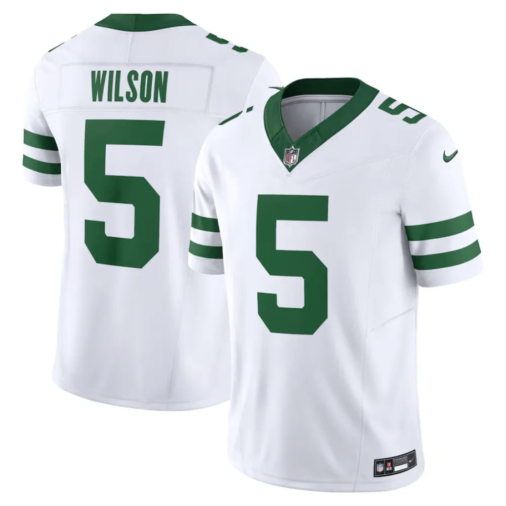 Jersey FUSE Limited New York Jets White - Garrett Wilson #5