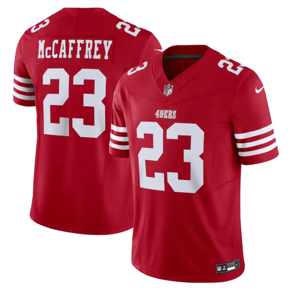 Jersey FUSE Limited San Francisco 49ers Red - Christian McCaffrey #23