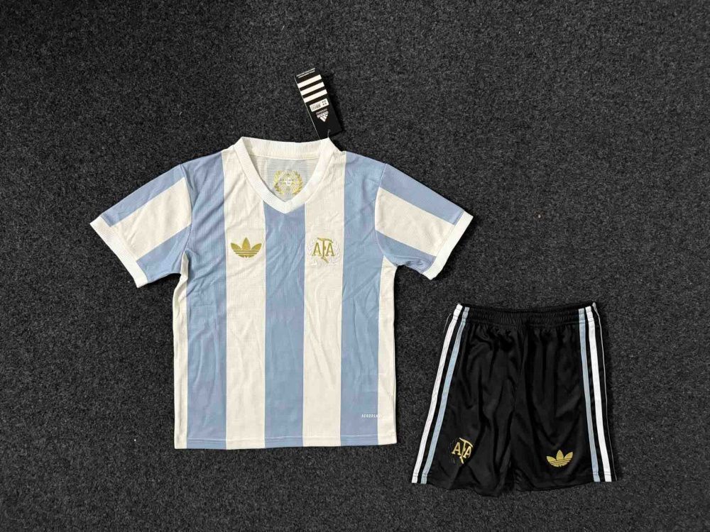 Kids Fan Jersey Argentina Commemorative 50 Years 2024 - Adidas