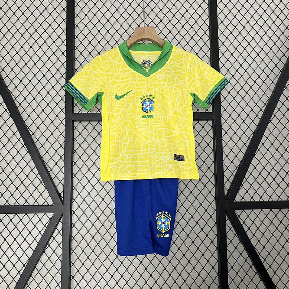 Kids Fan Jersey Brazil I 2024 - Nike