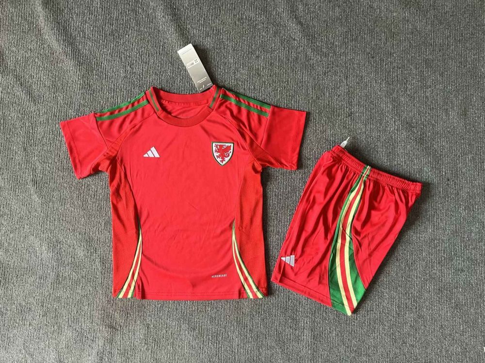 Kids Fan Jersey Wales I 2024 - Adidas