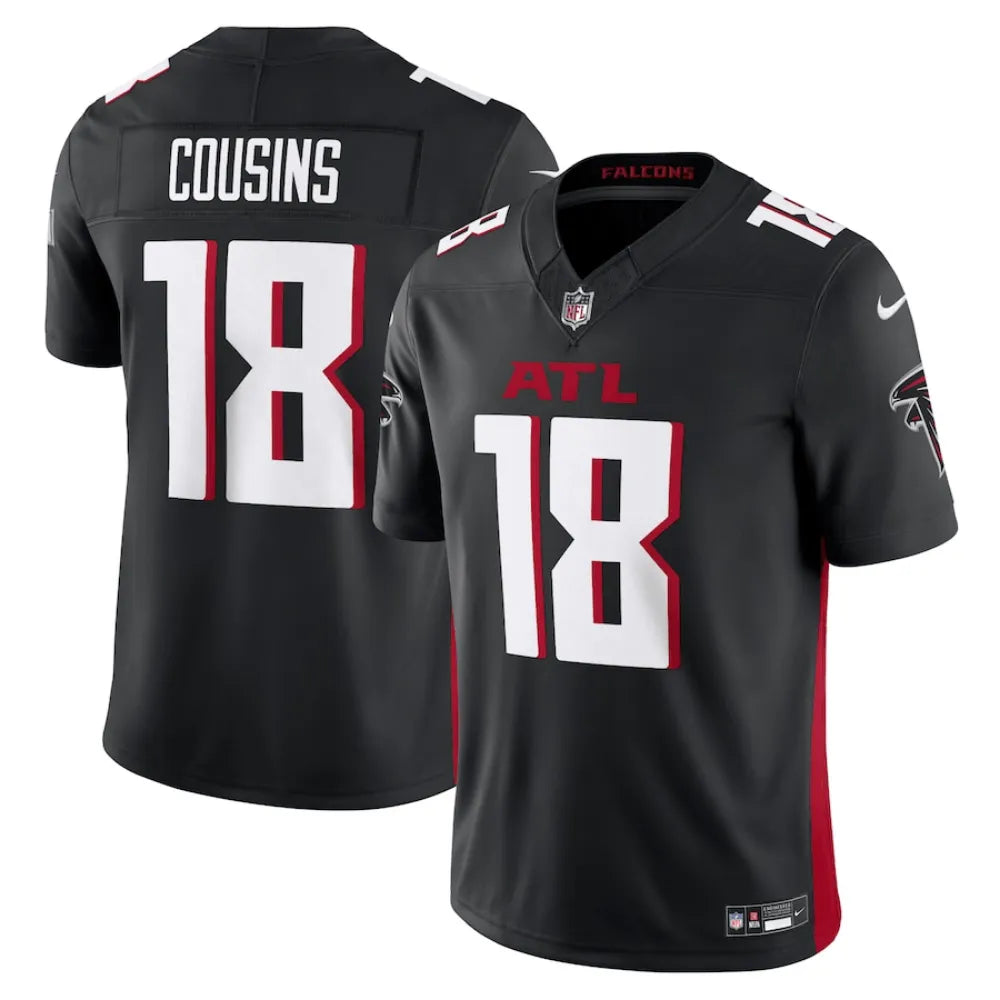 Camisa FUSE Limited Atlanta Falcons Alternativa Preta - Kirk Cousins #18
