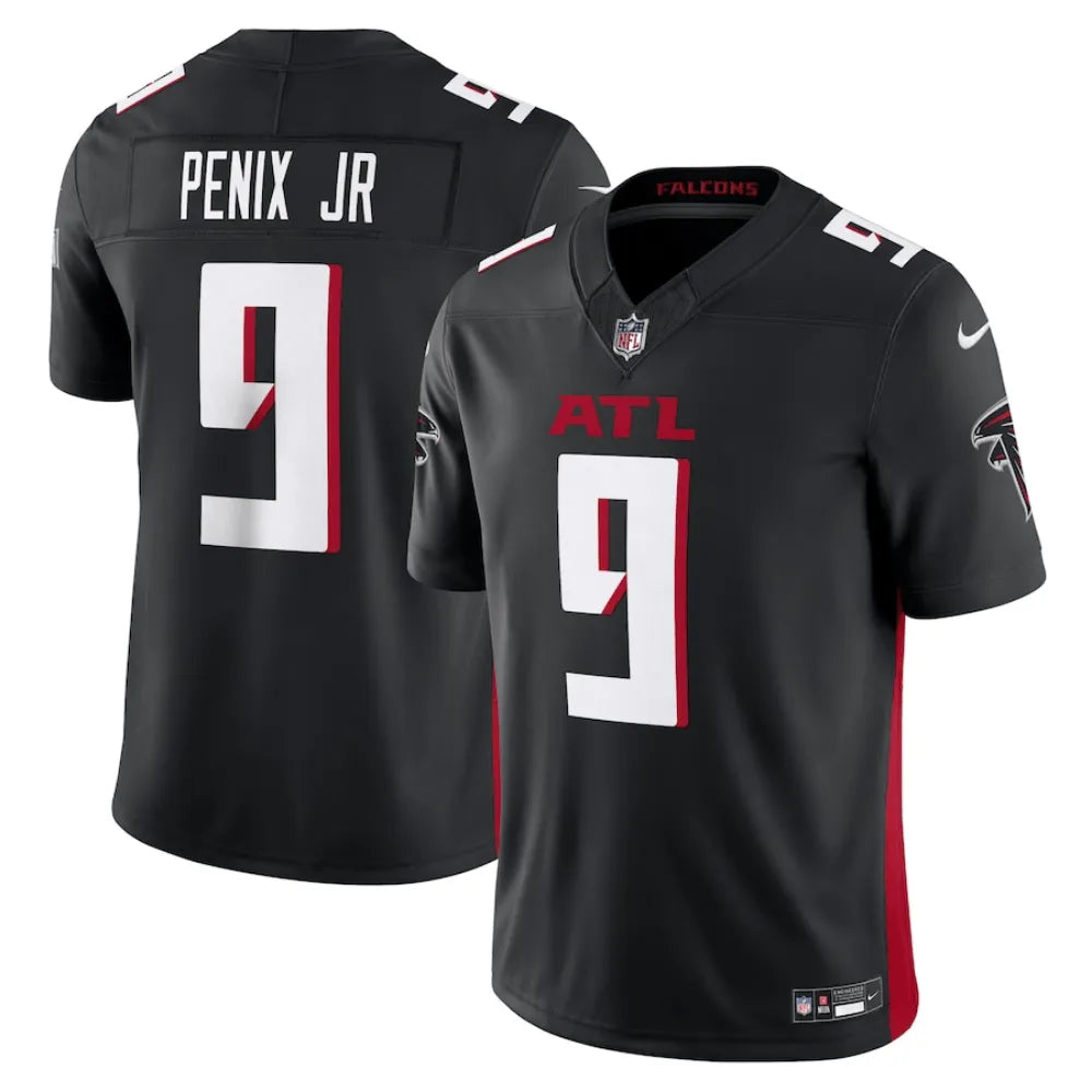 Camisa FUSE Limited Atlanta Falcons Alternativa Preta - Michael Penix Jr #9