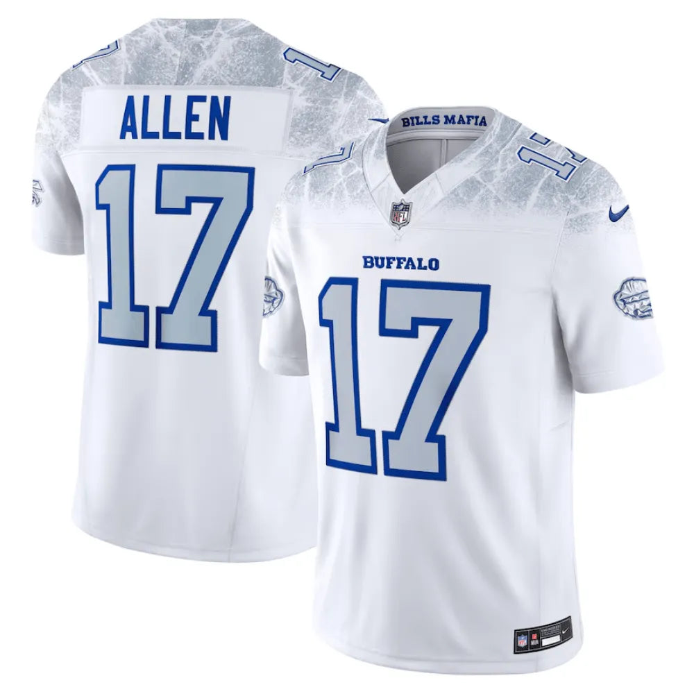 Jersey FUSE Limited Buffalo Bills Rivalries White - Josh Allen #17