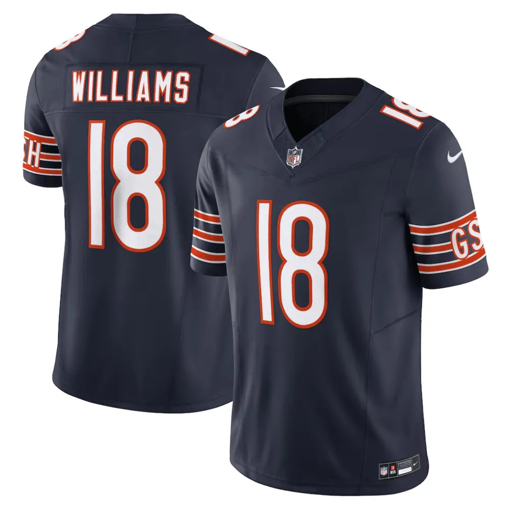 Camisa FUSE Limited Chicago Bears Azul Marinho - Caleb Williams #18