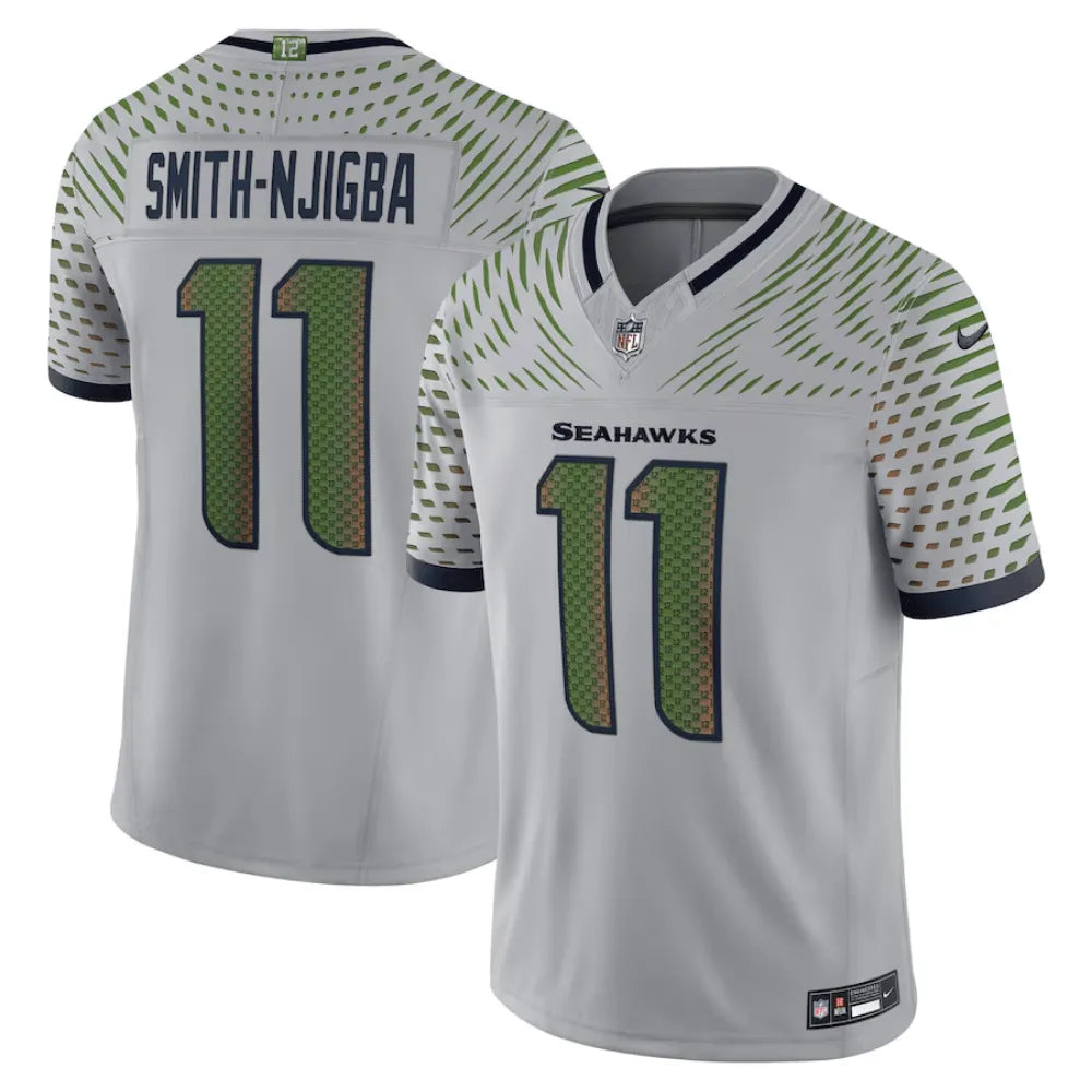 Jersey FUSE Limited Seattle Seahawks Rivalries Gray - Smith-Njigba #11