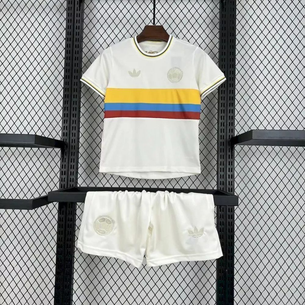 Kids Fan Jersey Colombia 100 Years 2024 - Adidas